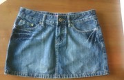 Мини-юбка джинсовая