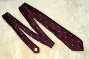 Бордовый мужской галстук